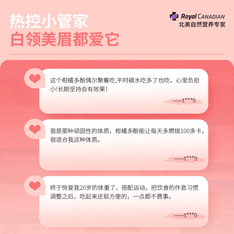 roca柑橘多酚阻断剂阻断碳水糖 RoyalCanadian海外海外保健体重管理