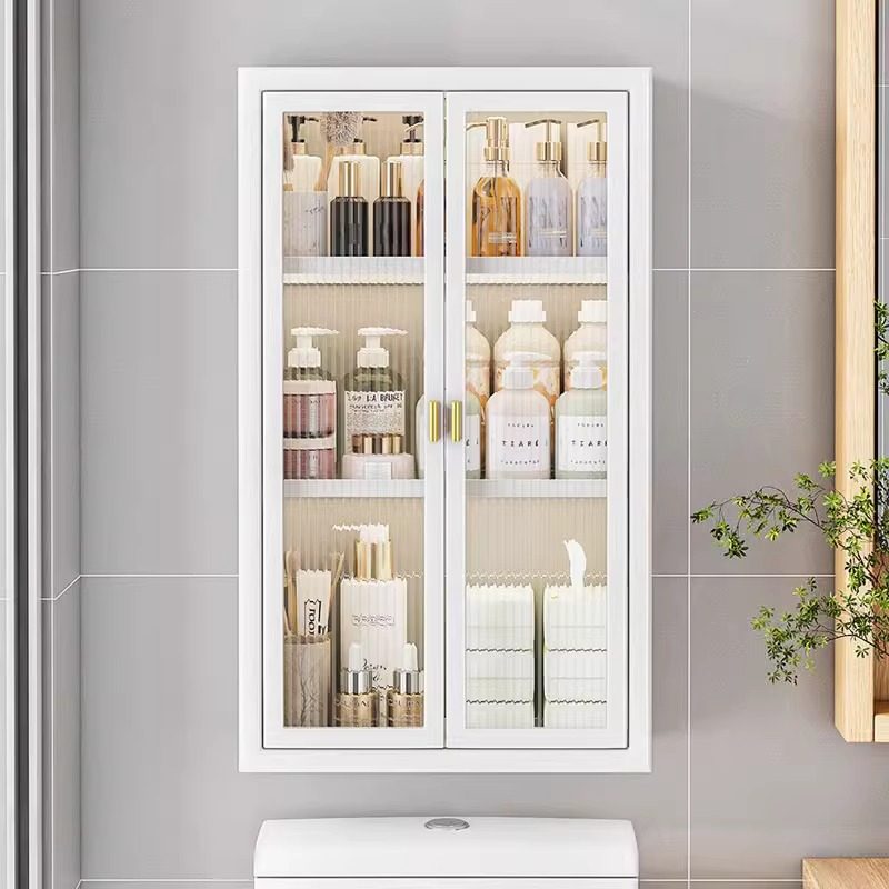 卫生间收纳柜免打孔墙上防水储物柜子浴室小壁柜化妆品壁挂置物架,淘宝优惠券,粉丝福利购,淘宝优惠卷