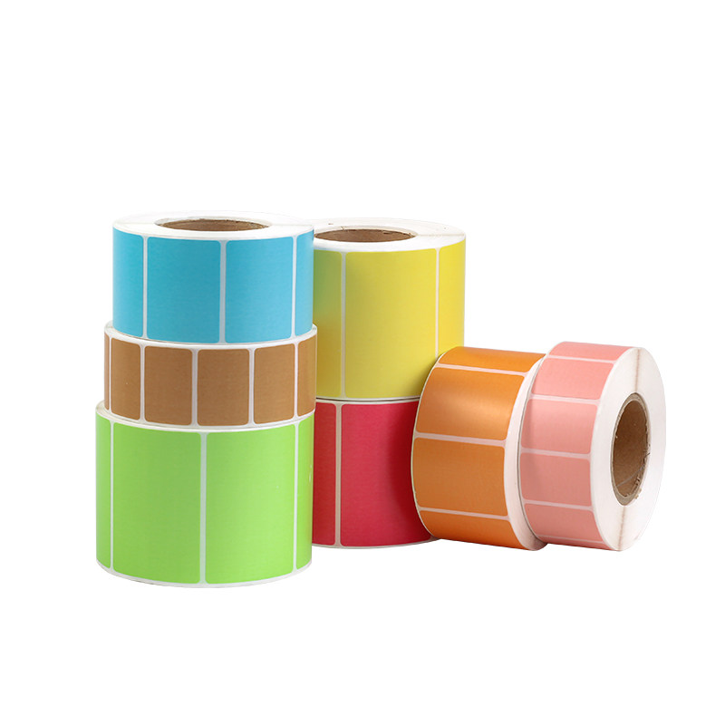 彩色三防热敏标签纸40x30 60x40 80 100不干胶条码红黄蓝绿色橙棕粉空白贴纸热敏打印纸留样标签三防彩色热敏 - 图3