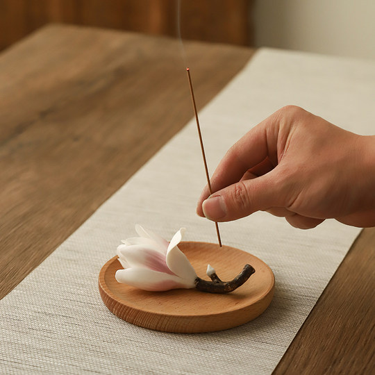 Silk Magnolia incense insert handmade