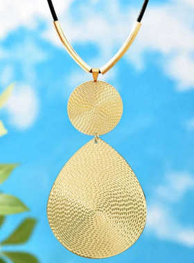 气质两根纹理夸张黑色简约圆管