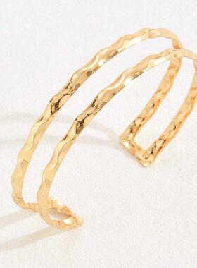 男女情侣同款上臂手镯金属简约