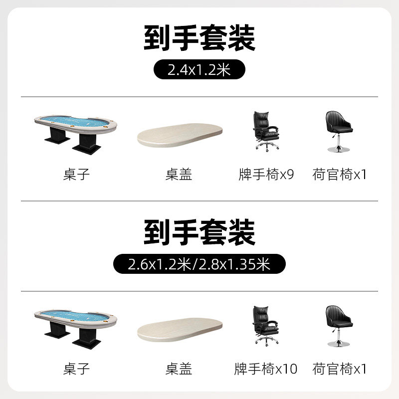 德州扑克桌套装高档牌桌俱乐部桌子德扑套装含筹码含座椅桌盖配套,淘宝优惠券,粉丝福利购,淘宝优惠卷