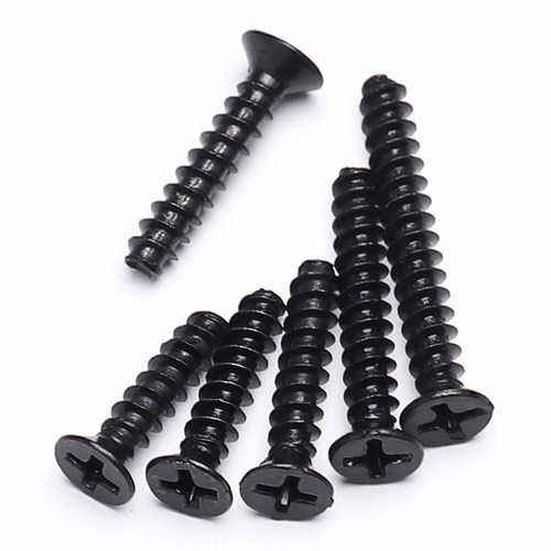 汉固威镀黑沉头平尾自攻螺丝KB加硬平头自攻微型小螺丝M1M2M3M4M5 - 图1