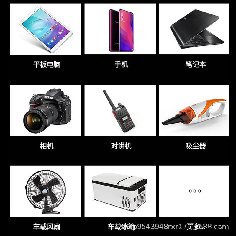 车载逆变器12V24V转220V电源转换器多功能货车汽车用插座充电器-图2