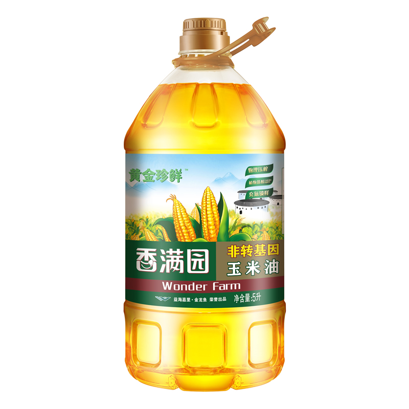 香满园黄金珍鲜玉米油5L食用油色拉油家用植物油 - 图3