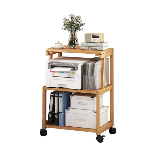 打印机架子置物架落地办公室多层可移动复印机桌子文件收纳架家用 - 图3