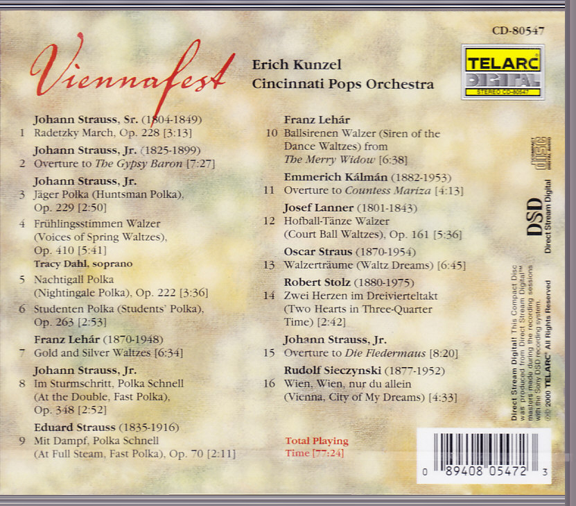 【中图音像】维也纳音乐节（红衫仔3）原装进口CD CD80547 - 图0