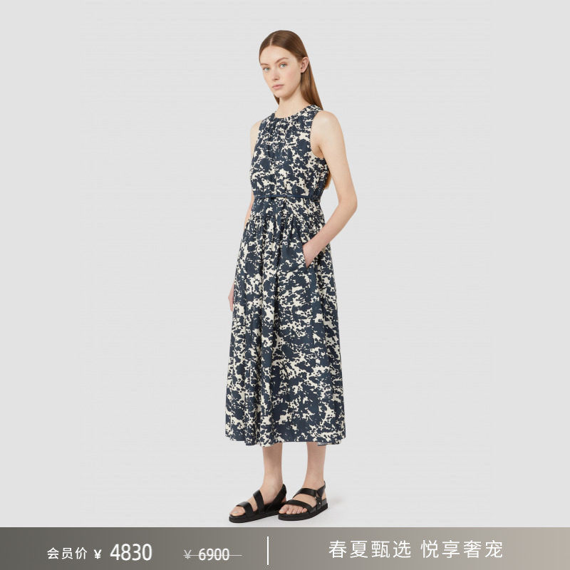 【春夏礼遇】MaxMara 26春夏新品女装棉质无袖连衣裙9221146306