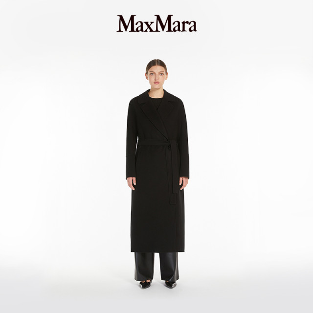 【臻选礼遇】MaxMara 2025春夏女装羊毛系带大衣9011085106