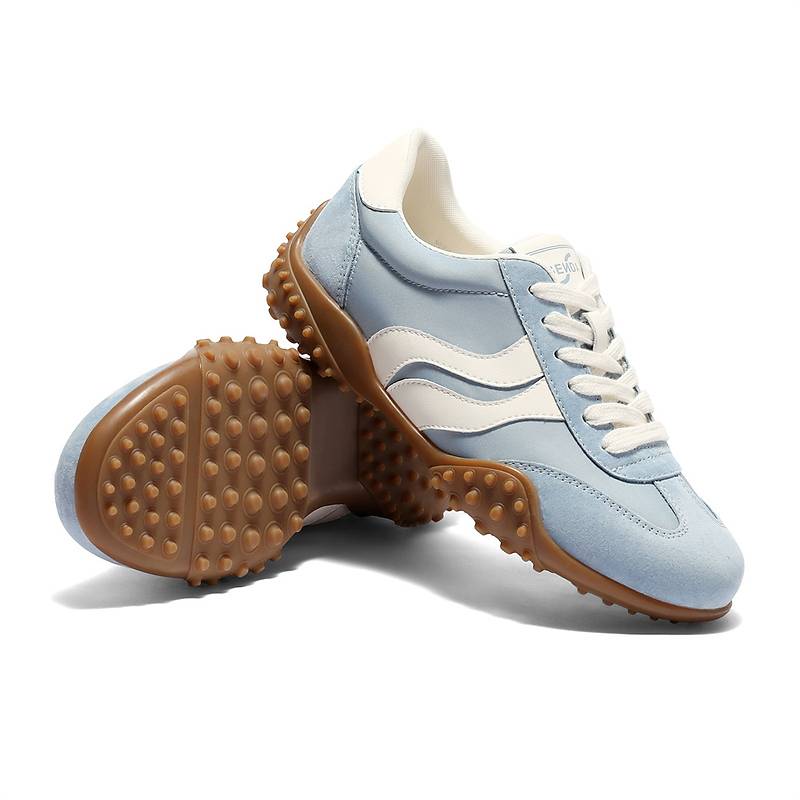 森达蓝色德训鞋女2025秋商场同款运动复古跑步户外休闲鞋XPZ01CM5 - 图1