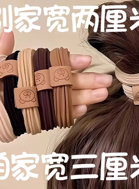 可爱小熊皮筋扎头发绳头饰毛绒