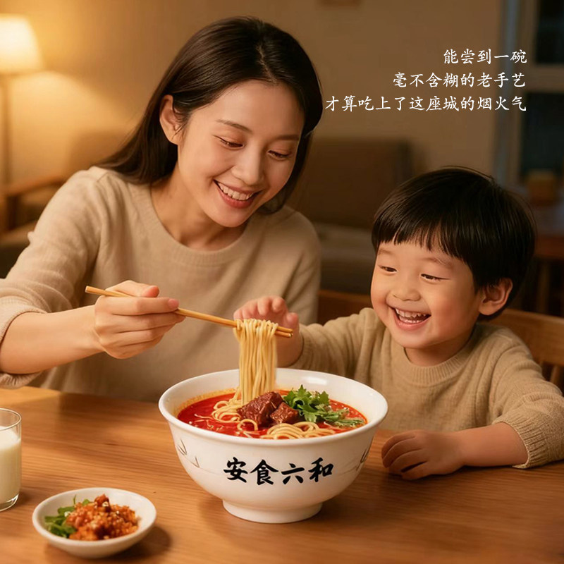 【袋装系】安食六和兰州牛肉拉面袋装方便面食品宵夜速食泡面拌面