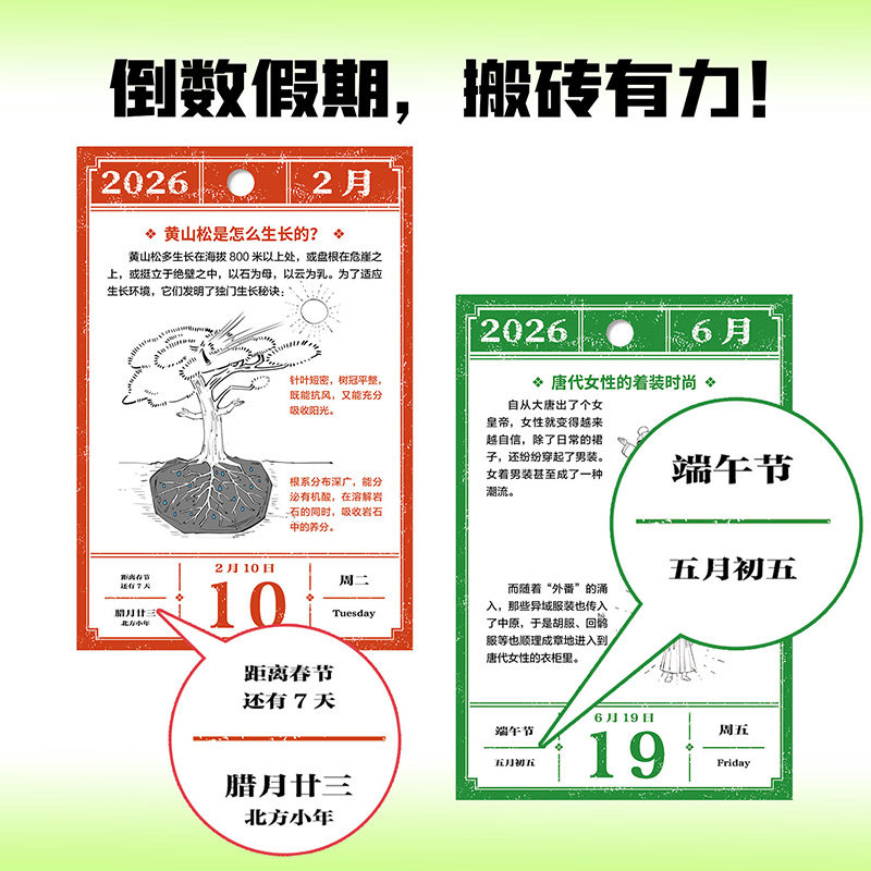 【正版现货】混知漫画百科日历2026年日历 马年礼物礼盒文创儿童半小时漫画中国史科学启蒙科普 混子哥边画边讲 孩子的新年礼物,淘宝优惠券,粉丝福利购,淘宝优惠卷