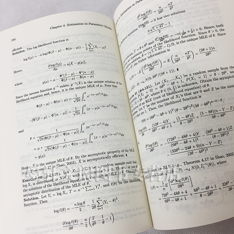 数理统计问题与解答 邵军 英文版 Mathematical Statistics Exercises and Solutions/Jun Shao 世图科技 世界图书出版公司 - 图1