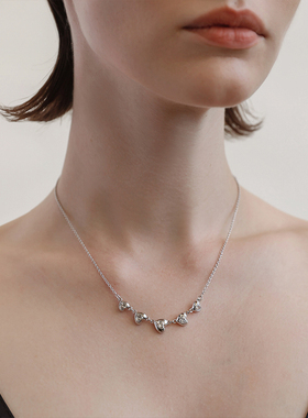 LELOUP跳动的心系列5颗爱心项链