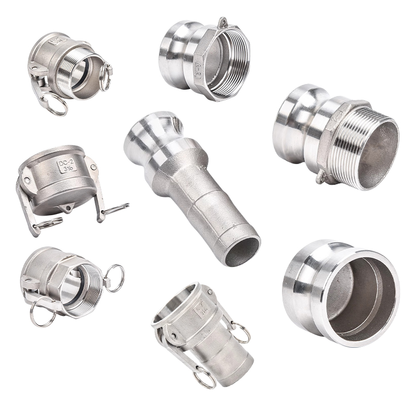 304不锈钢快速接头卡扣式公母宝塔螺纹ABCDEF型水管软管快接头1寸 - 图3