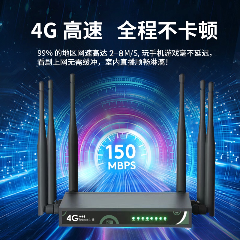 移动4G无线路由器全三网通免插卡随身wifi家商用台式机电脑宽带企工业级cpe笔记本办公农村便携式mifi上网宝 - 图0