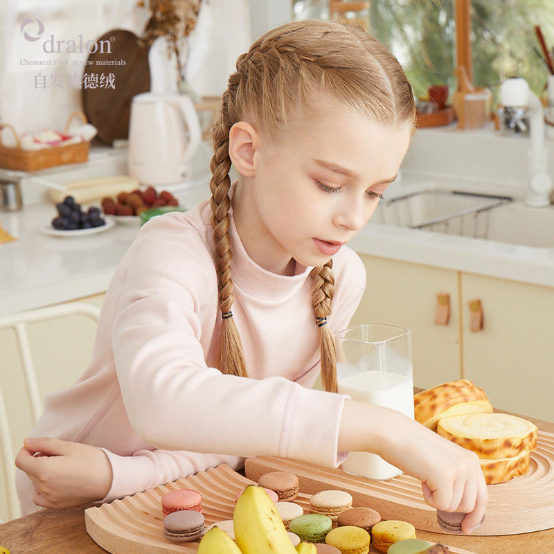 450克加绒加厚德绒保暖内衣套装儿童中领无骨打底衫女童秋衣秋裤,淘宝优惠券,粉丝福利购,淘宝优惠卷