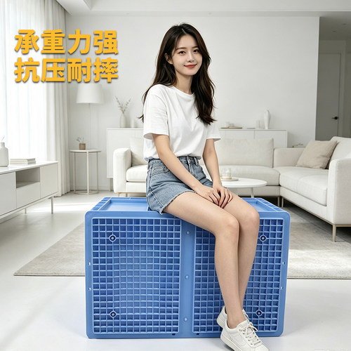 工业风EU周转箱加厚收纳箱储物箱长方形塑料家用过滤箱工具盒车载 - 图3