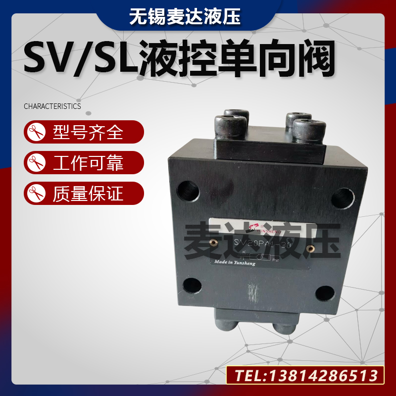 液控单向阀SV10PA2-40 SV10PA1-40B SV10PB1 SV10PB2 SV20PA SL10 - 图1