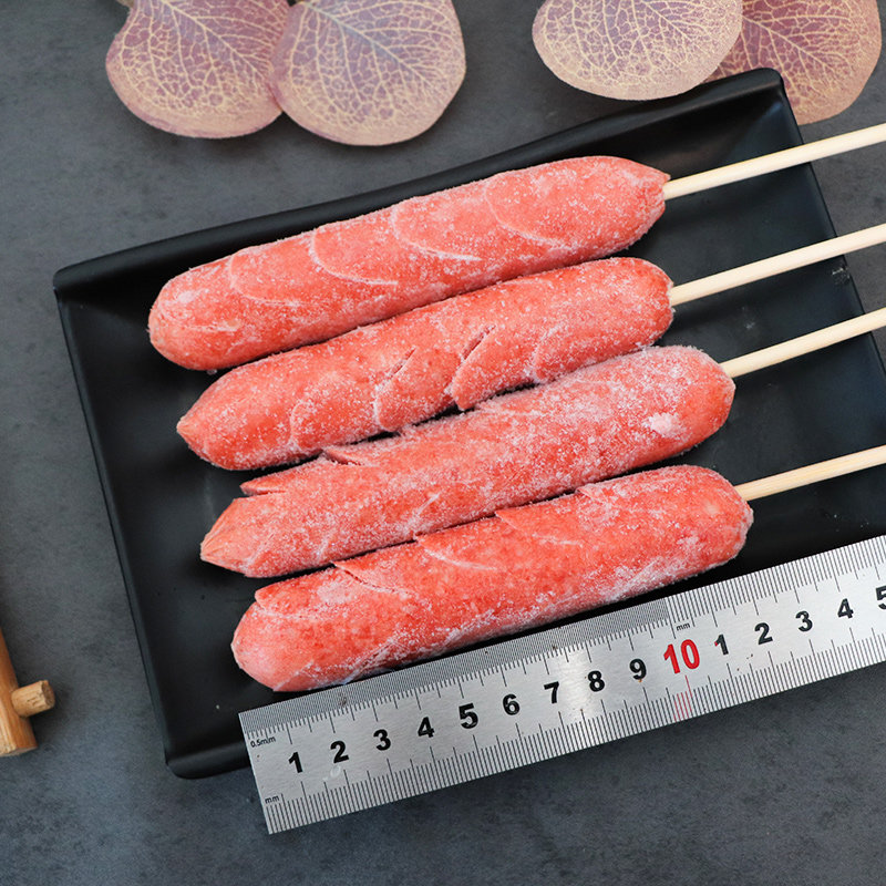 烧烤开花肠麦穗肠切花肠串商用奶茶店油炸热狗烤肠串火腿串15串,淘宝优惠券,粉丝福利购,淘宝优惠卷