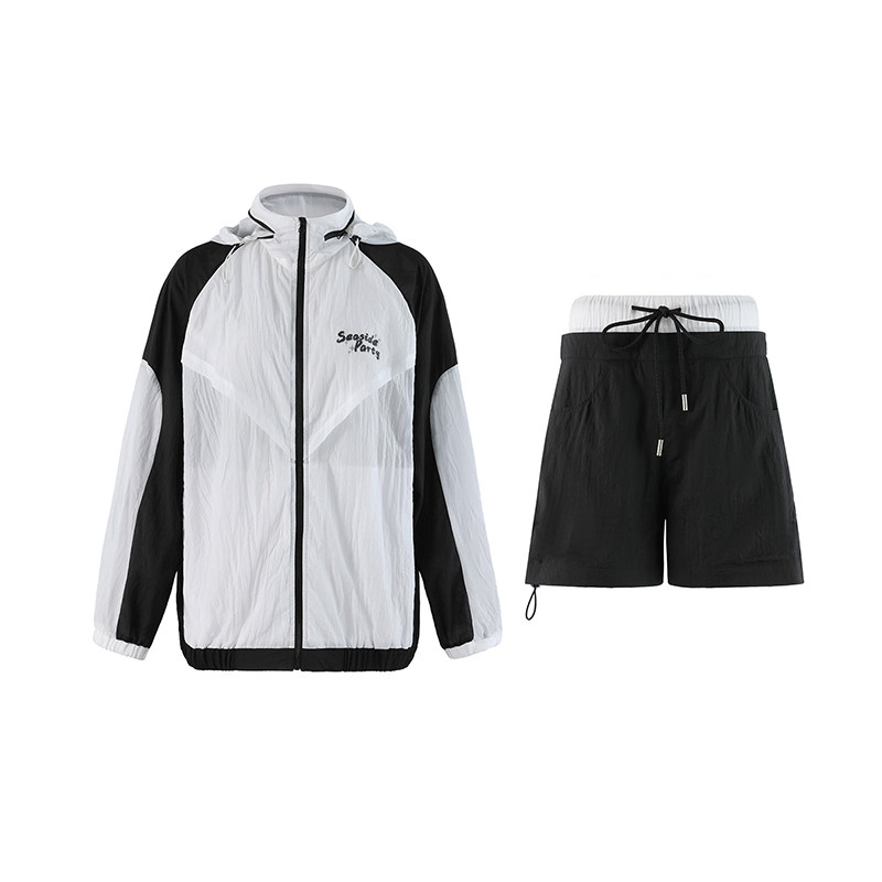 viapitti拼色防晒套装透气夏防晒衣 ViaPitti时尚套装