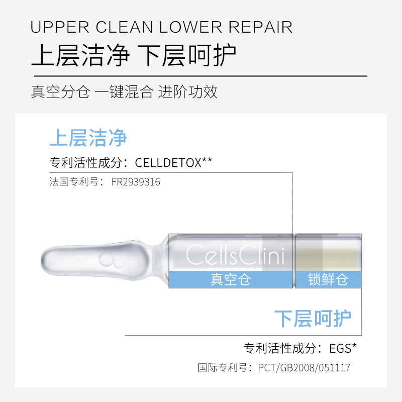 希琳妮官方旗舰店EGS活精华液分仓锁鲜干皮精华水愈颜保湿正品 - 图2