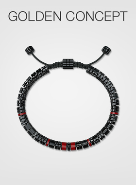 goldenconcept情侣玛瑙精钢手链