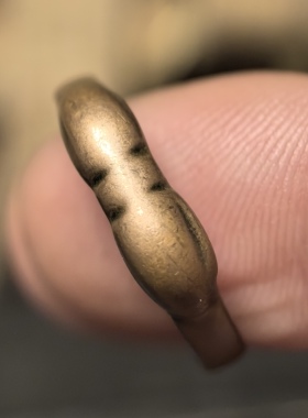 明清藏地实修【天铁托甲金刚杵戒指法器】传世皮壳光气十足