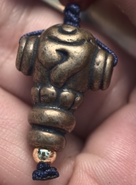 藏地元素【利马铜法螺三通法器侧挂】恭候结缘