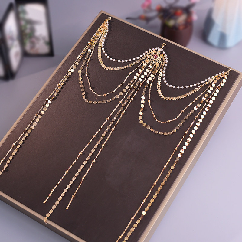 Original antique Hanfu, exotic style waist chain, versatile