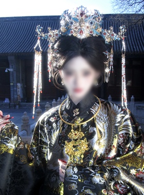 京城贵女明制新娘婚嫁秀禾服冠