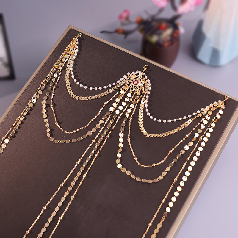 Original antique Hanfu, exotic style waist chain, versatile