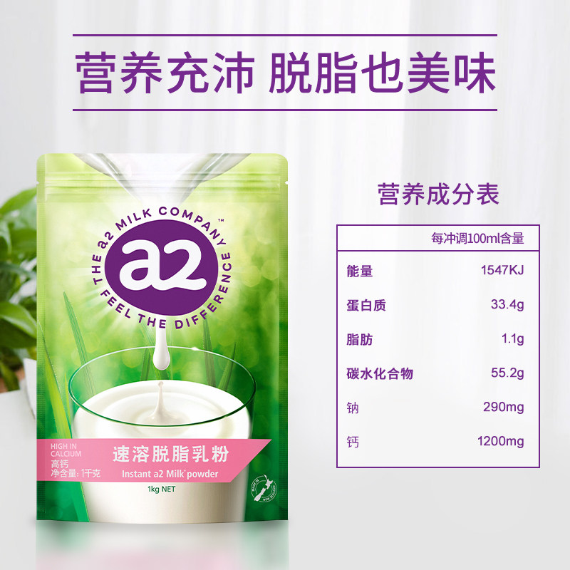 a2新西兰进口奶粉成人高钙全家营养早餐牛乳粉宝妈女士1KG家庭款,淘宝优惠券,粉丝福利购,淘宝优惠卷