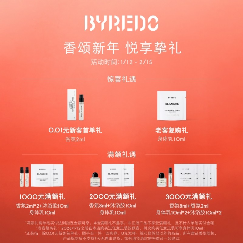 【新年礼物】BYREDO柏芮朵无人区玫瑰精选礼盒 香水/护手霜礼盒,淘宝优惠券,粉丝福利购,淘宝优惠卷