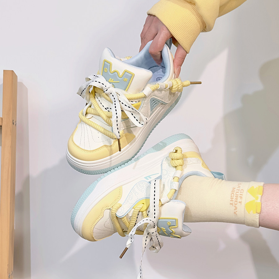 回力多巴胺板鞋女2025爆款百搭少女心学生休闲鞋厚底复古韩版板鞋,淘宝优惠券,粉丝福利购,淘宝优惠卷