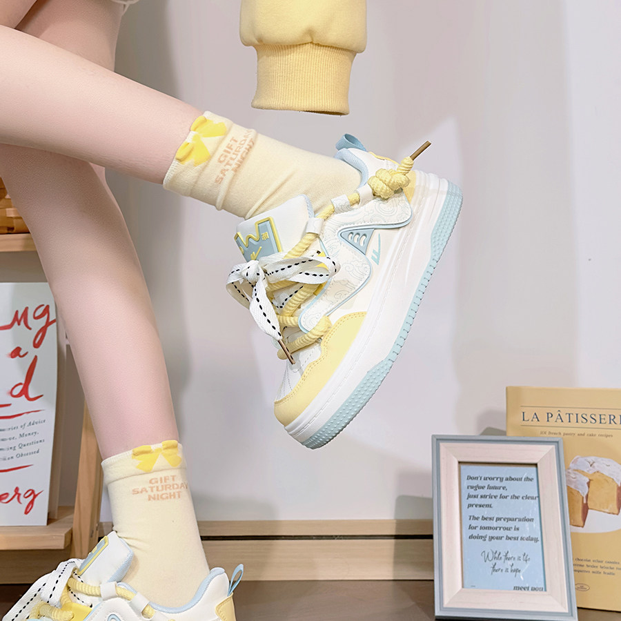 回力多巴胺板鞋女2025爆款百搭少女心学生休闲鞋厚底复古韩版板鞋,淘宝优惠券,粉丝福利购,淘宝优惠卷