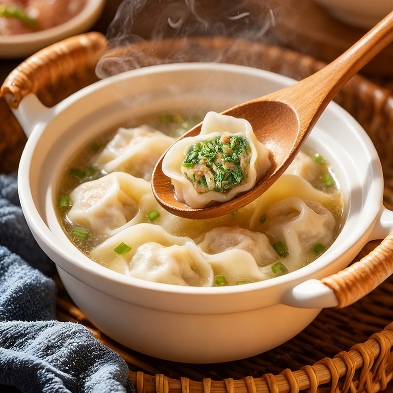 西区老大房荠菜大馄饨速食冷冻云吞方便早餐苏式鲜肉小馄饨