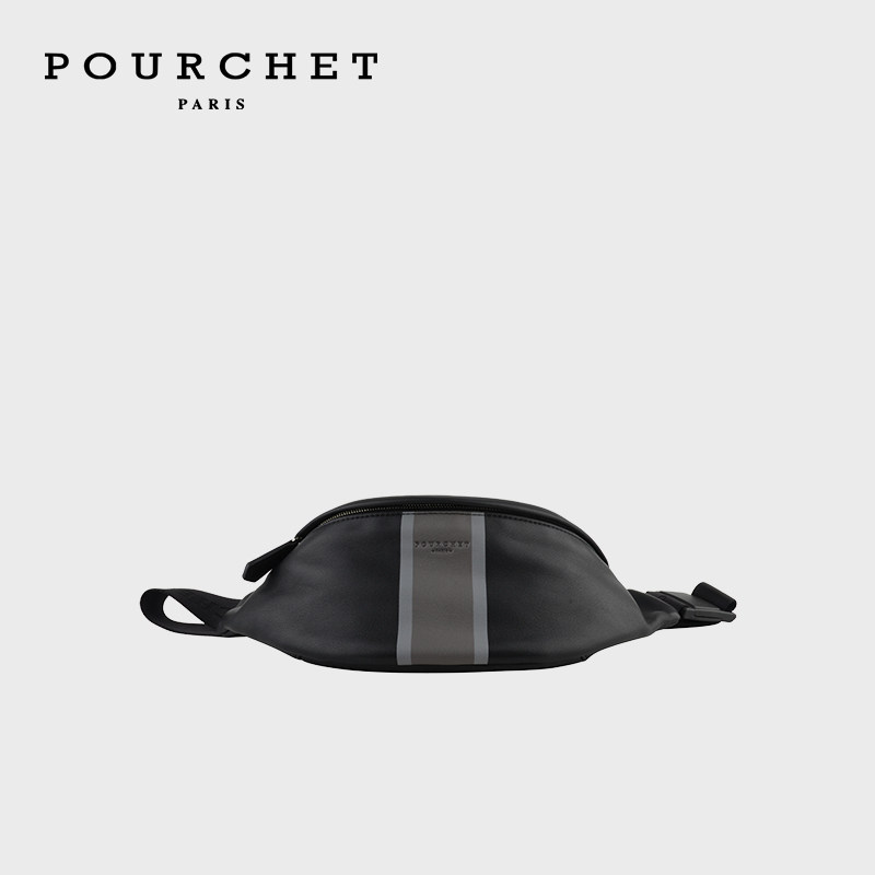 POURCHET/宝榭法国原创设计新款法国原创设计男士腰包通勤,淘宝优惠券,粉丝福利购,淘宝优惠卷
