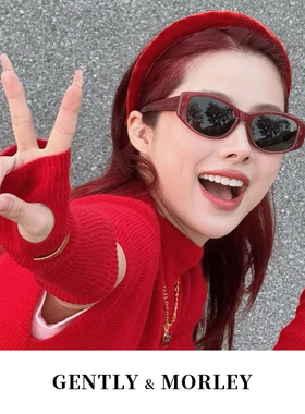 甜酷丁达尔风偏光墨镜女方圆脸