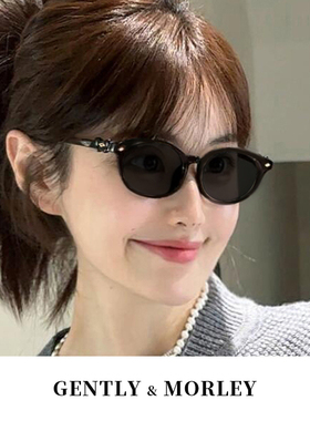 新款小框墨镜女板材海边防晒