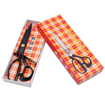 Cut-in-cut Ribbon Multipurpose Scissors Black N Color Manganese Steel Professional Sewing Cut Dressmaking Scissors 9 Inch Clothing Tailor Cut