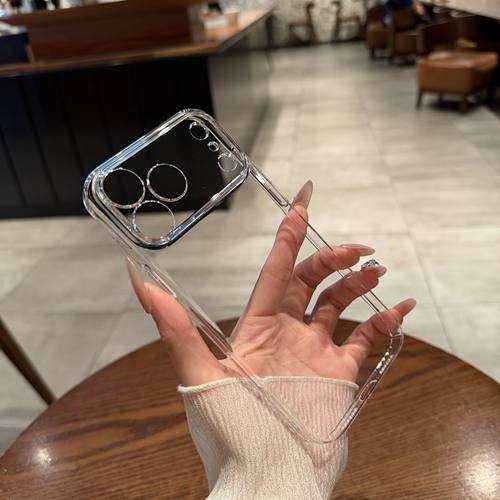 umj适用于iphone17pro手机壳17Air抗黄升级16pm透明苹果15proMax新款超薄硬壳13简约高级12防摔14保护套男女 - 图1