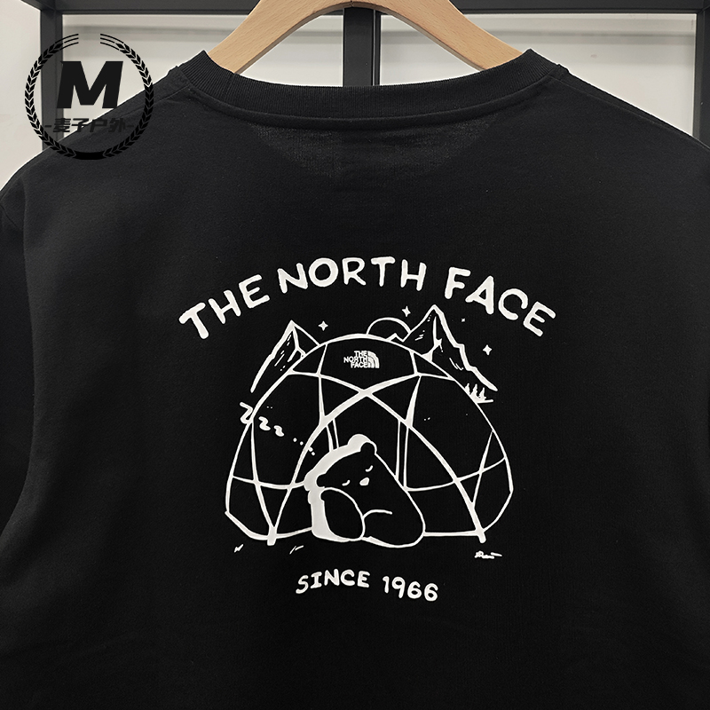 TheNorthFace北面短袖T恤男女款24春夏新款小熊舒适透气户外8CST - 图1