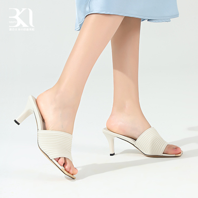 abkerloo舒适高跟软底高跟凉鞋