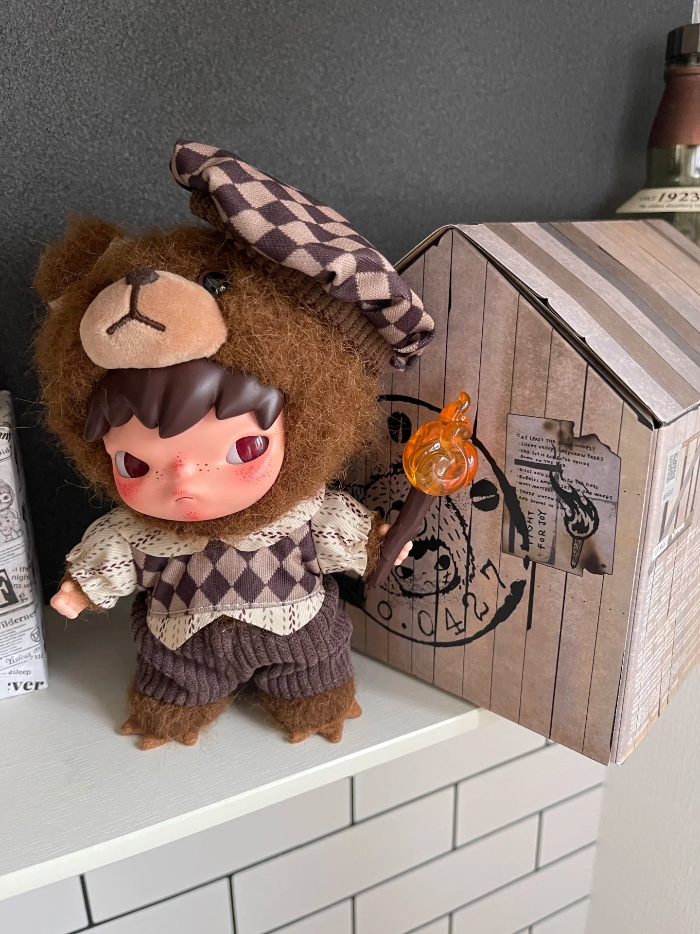 泡泡玛特小野为喜乐而战搪胶娃衣20cm大号衣服棉花娃娃美拉德换装 - 图0