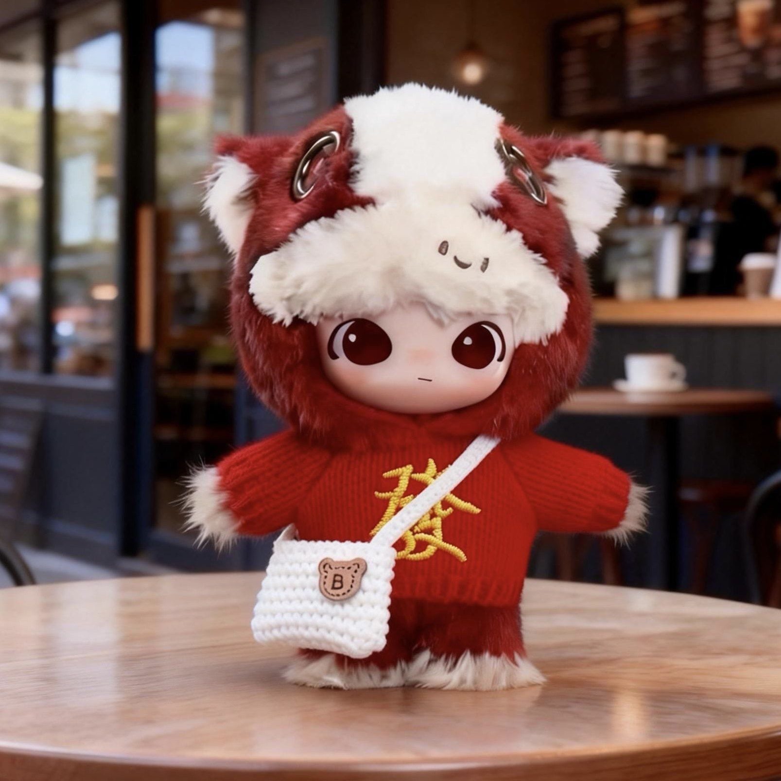 泡泡玛特马力全开系列拉布布开心马娃衣新年labubu搪胶毛绒套装服,淘宝优惠券,粉丝福利购,淘宝优惠卷