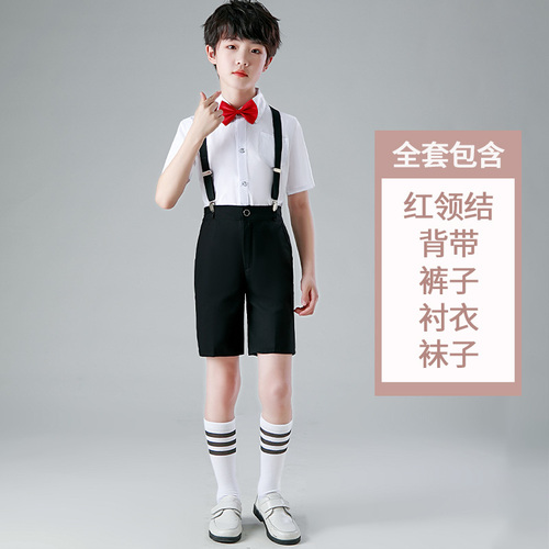 六一儿童演出服公主裙合唱礼服白色蓬蓬连衣纱裙幼儿园毕业照班服