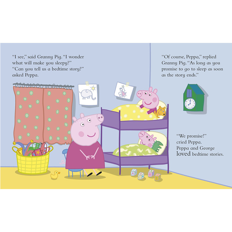 【现货】peppa pig英文版晚安绘本 善优图书儿童读物原版书